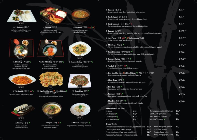Gamasot menu